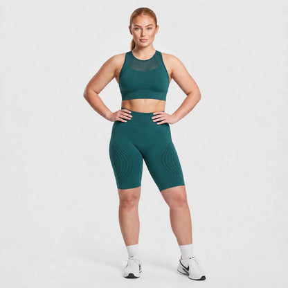 Ionix Labs Shaping Shorts in teal, front view